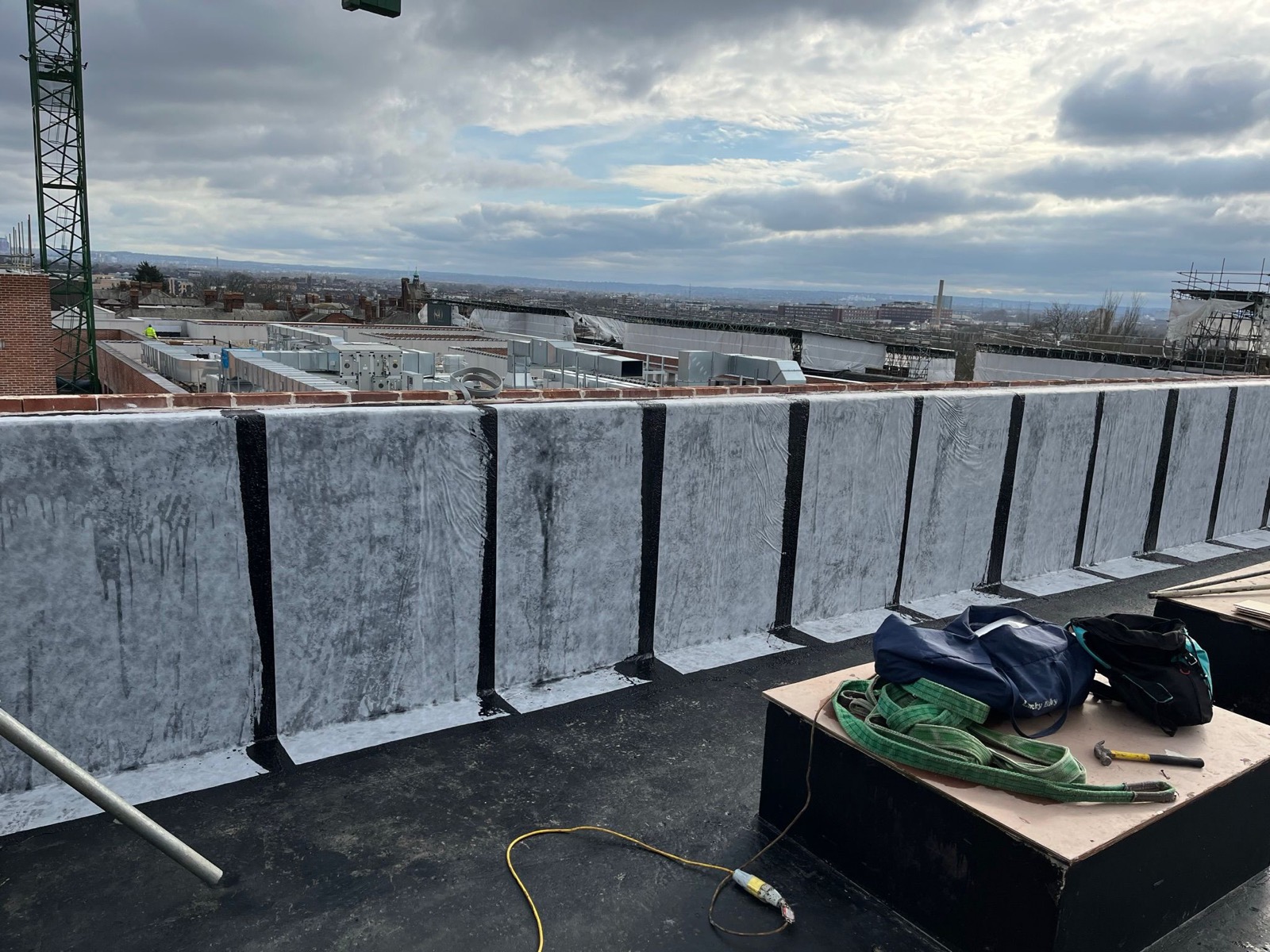 Roofing detail for roof repairs & leak detection.